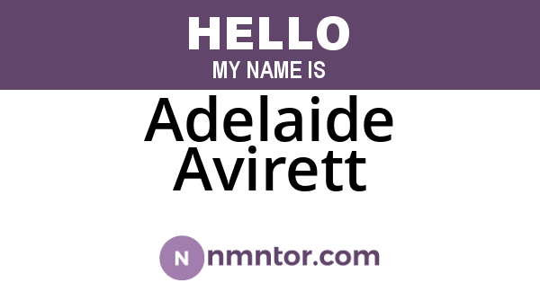 Adelaide Avirett