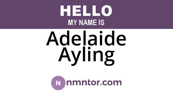 Adelaide Ayling