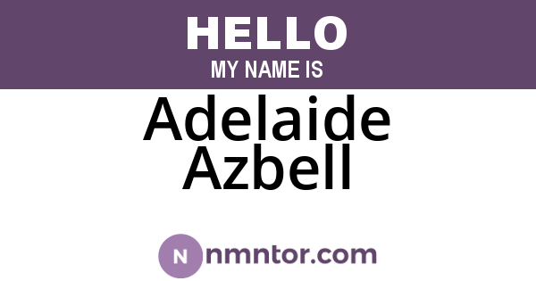 Adelaide Azbell