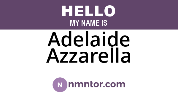 Adelaide Azzarella