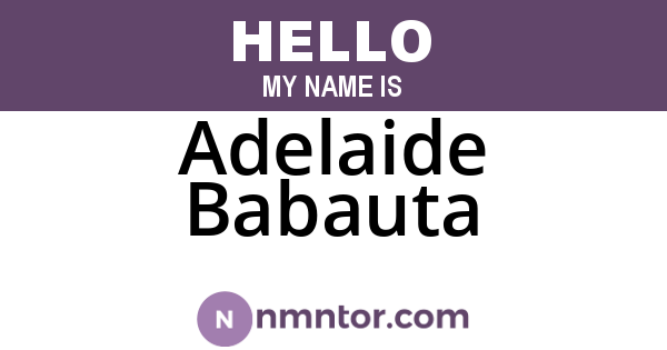Adelaide Babauta