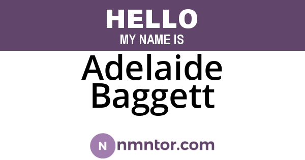 Adelaide Baggett