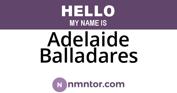 Adelaide Balladares