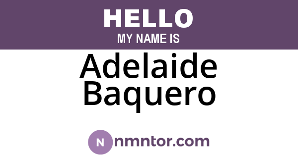 Adelaide Baquero