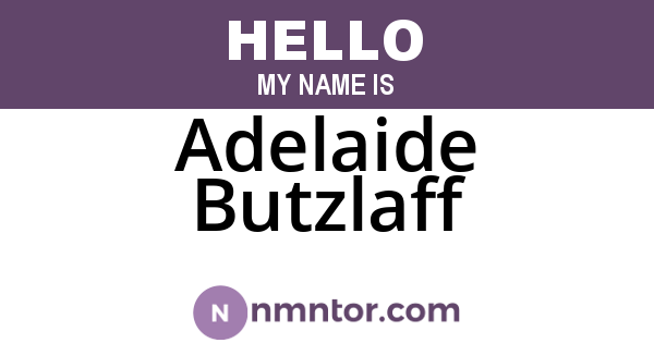 Adelaide Butzlaff