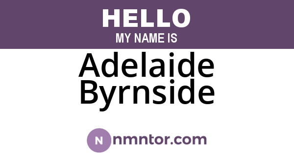 Adelaide Byrnside
