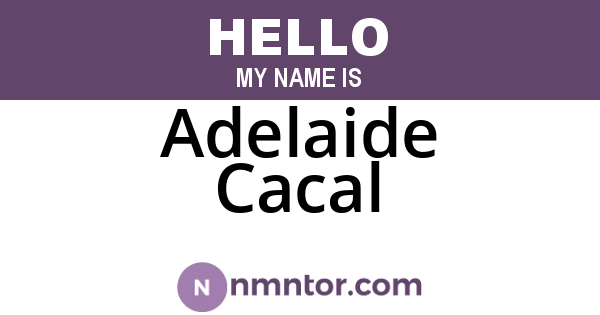 Adelaide Cacal