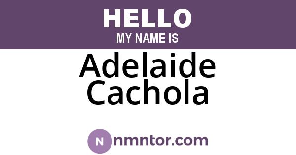 Adelaide Cachola