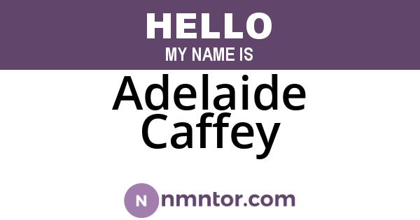 Adelaide Caffey