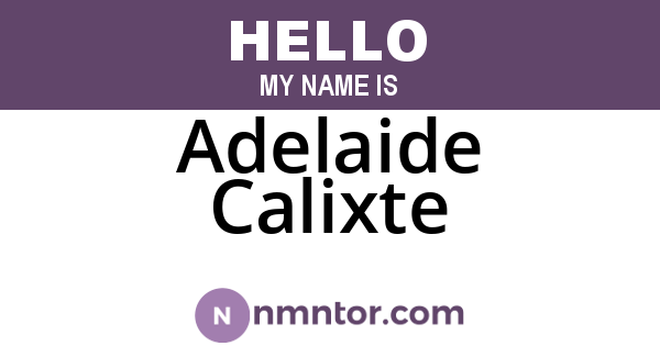 Adelaide Calixte