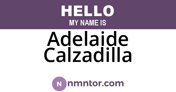 Adelaide Calzadilla