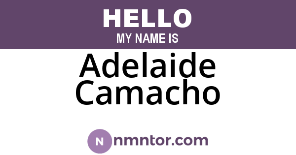 Adelaide Camacho
