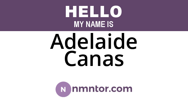 Adelaide Canas