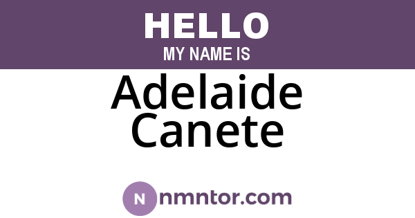 Adelaide Canete