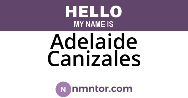 Adelaide Canizales
