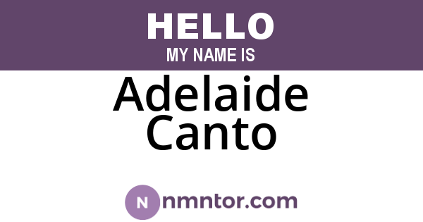 Adelaide Canto