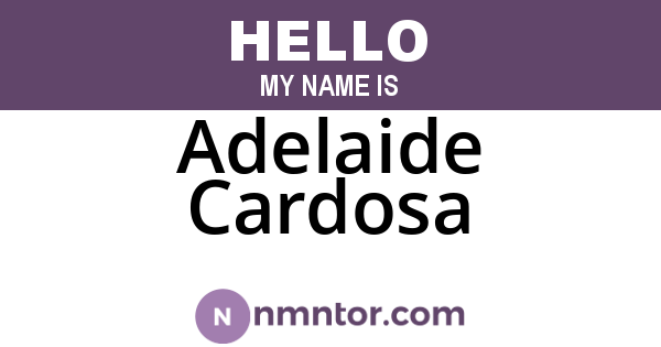 Adelaide Cardosa