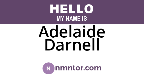 Adelaide Darnell
