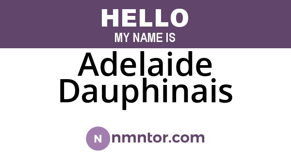 Adelaide Dauphinais