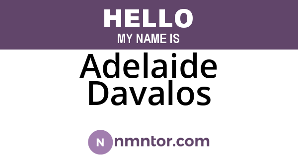 Adelaide Davalos