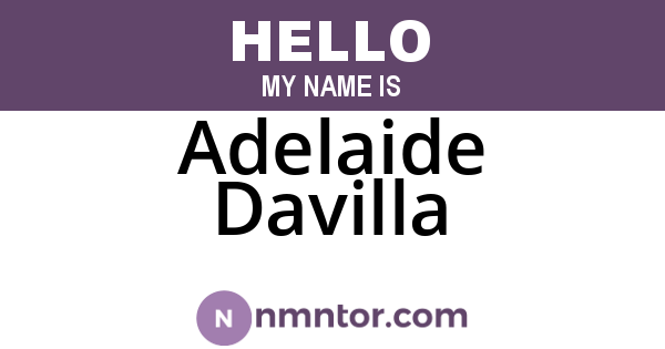 Adelaide Davilla