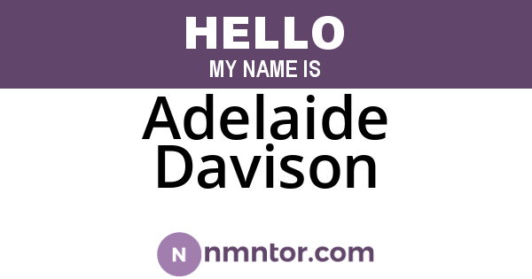 Adelaide Davison