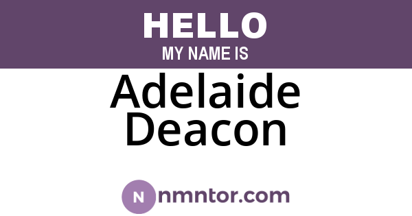 Adelaide Deacon