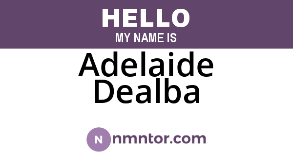 Adelaide Dealba