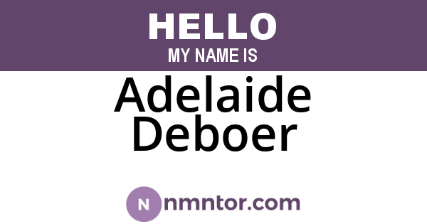 Adelaide Deboer