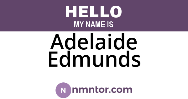 Adelaide Edmunds