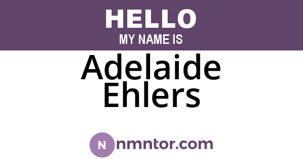 Adelaide Ehlers