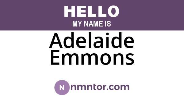 Adelaide Emmons