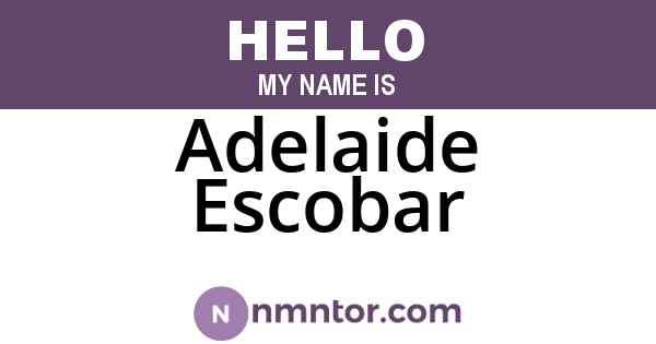 Adelaide Escobar