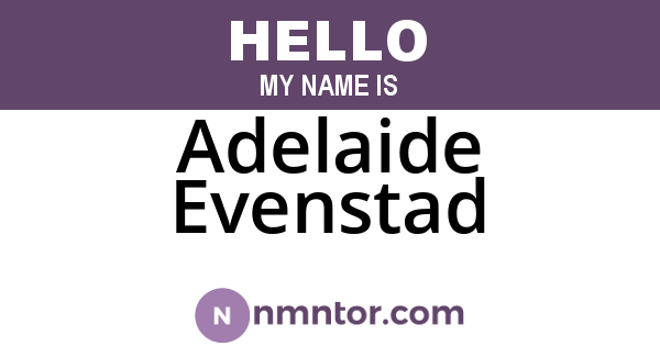Adelaide Evenstad