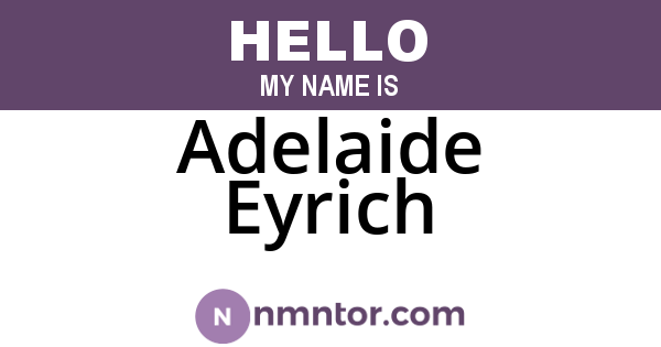 Adelaide Eyrich