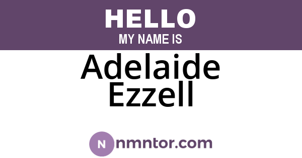 Adelaide Ezzell