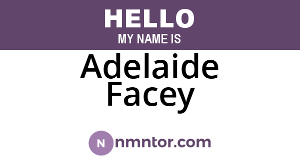 Adelaide Facey