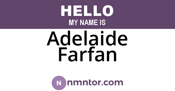 Adelaide Farfan