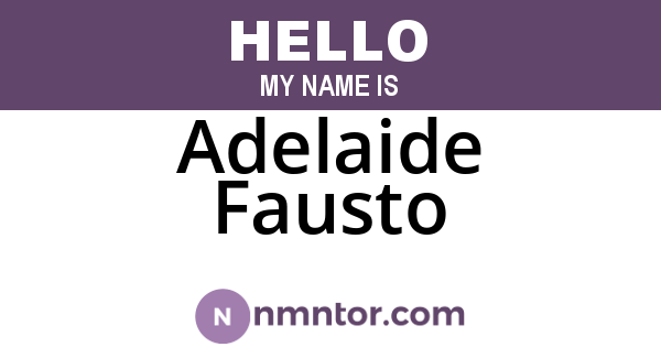 Adelaide Fausto
