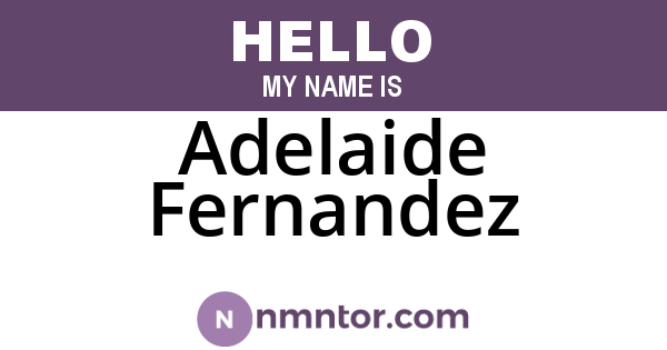 Adelaide Fernandez