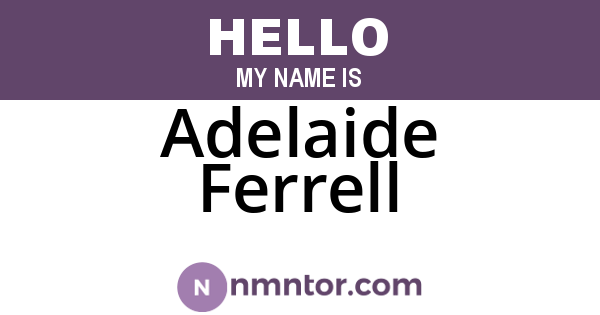 Adelaide Ferrell