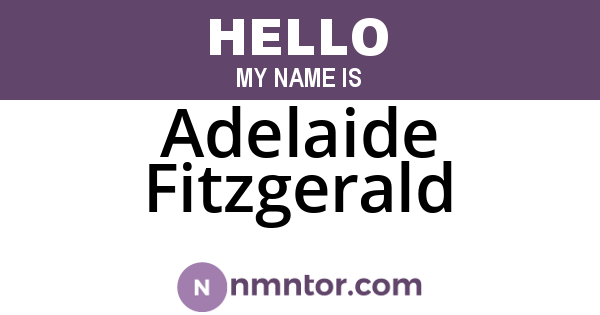 Adelaide Fitzgerald