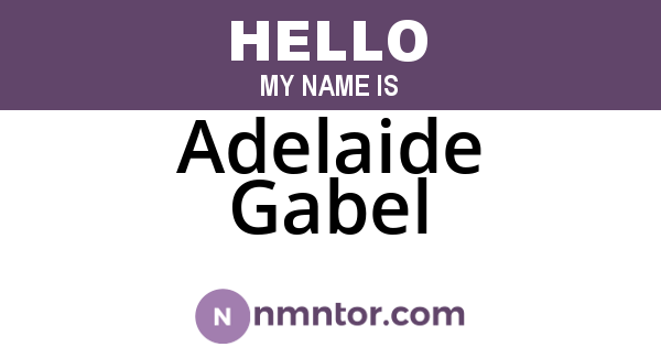Adelaide Gabel