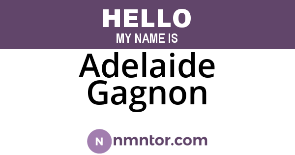 Adelaide Gagnon