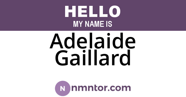 Adelaide Gaillard