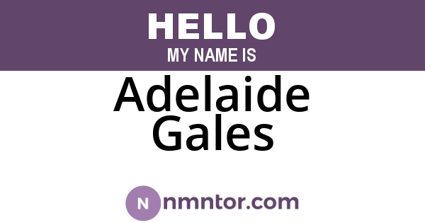 Adelaide Gales