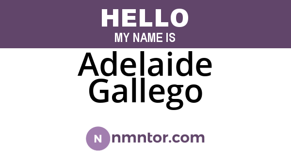 Adelaide Gallego