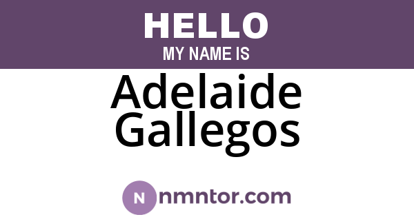 Adelaide Gallegos