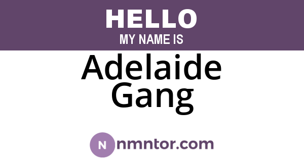 Adelaide Gang