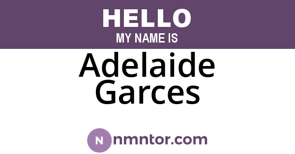 Adelaide Garces